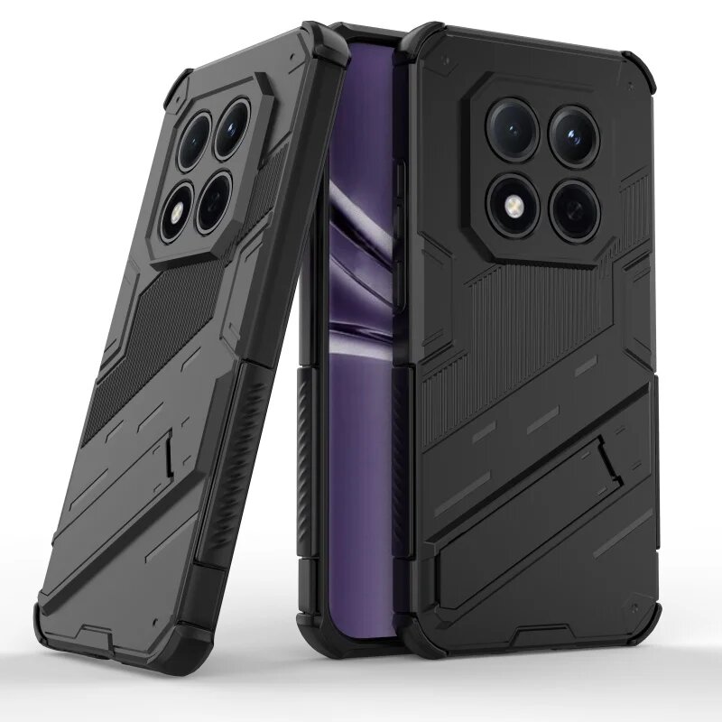 Чехол для Xiaomi Poco M8 Pro, черный, противоударный