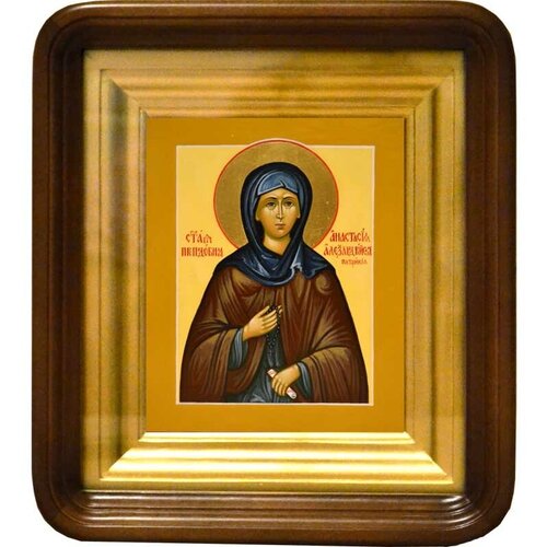 святая елена рукописная икона Святая праведная Анастасия. Рукописная икона.