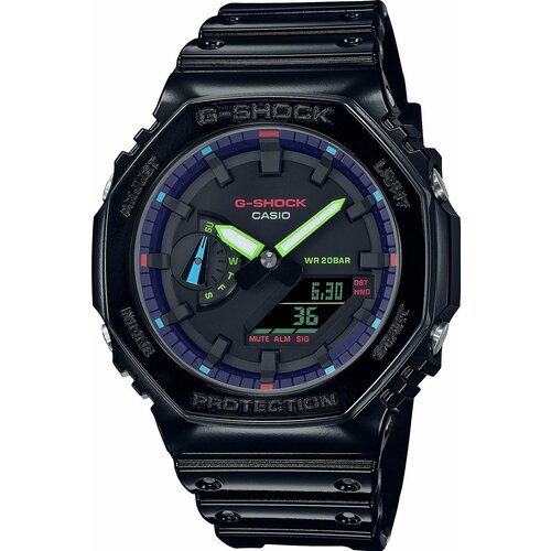 фото Наручные часы casio casio ga-2100rgb-1a, черный