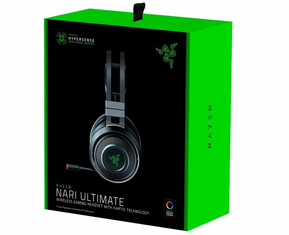 Razer Nari Ultimate - Wireless Gaming Headset with HyperSense Technology - FRML Packaging - фото №11