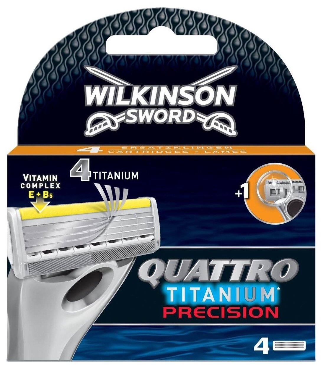 Сменные кассеты Wilkinson Sword Quattro Titanium Precision