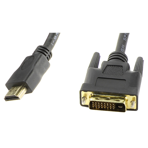 Кабель VCOM HDMI to DVI-D (19M -25M) 2м, TV-COM, 2 фильтра [LCG135F-2M] кабель vcom hdmi to dvi d 19m 25m 2м tv com 2 фильтра [lcg135f 2m]