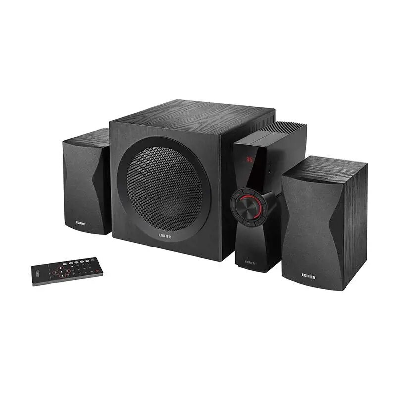 Компьютерная акустика 2.1 Edifier 2 сат. + сабвуфер 45ВТ, 69W RMS, 45 Гц - 19 кГц;, беспроводной пульт ДУ, BT 5.0, PC, AUX, USB, SD-карта - фото №14