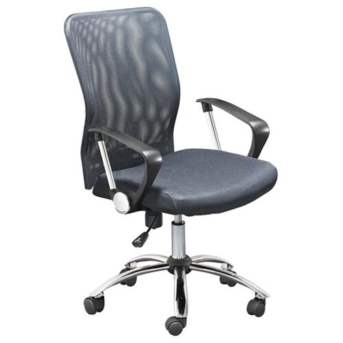 Кресло офисное EASY CHAIR 203 PTW net ткань черная, сетка черная, хром