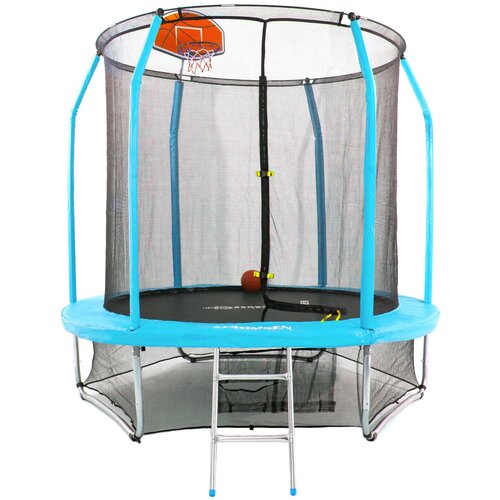 фото Каркасный батут domsen fitness gravity basketball 10ft 305х305х246 см blue