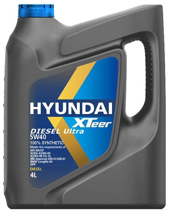 Синтетическое моторное масло HYUNDAI XTeer Diesel Ultra 5W-40