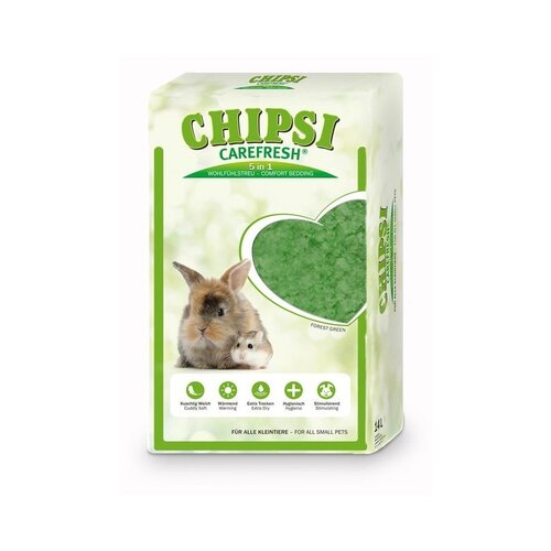 Carefresh Наполнитель подстилка Forest Green зеленый бумажный для мелких домашних животных и птиц 14 л 006100690 | Chipsi Carefresh Forest Green 1,1 кг 42437 (2 шт)