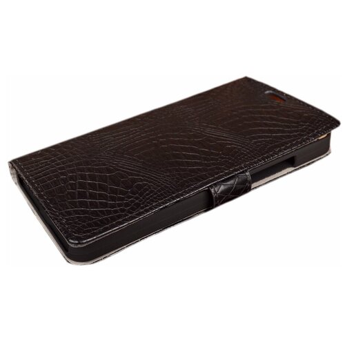 фото Чехол-книжка mypads с подставкой для huawei honor 7i dual sim/shotx 5.2 лаковая кожа крокодила черного цвета.