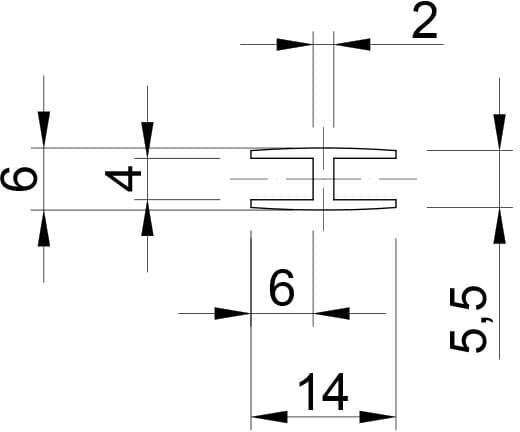 Профиль соединительный стыковочный для ДВП 1 метр, цвет венге комплект 4 шт (4 метра) - фотография № 4
