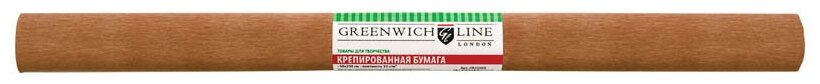 Бумага цветная крепированная Greenwich Line (1 лист, светло-коричневая, 50x250см) в рулоне (CR25078)