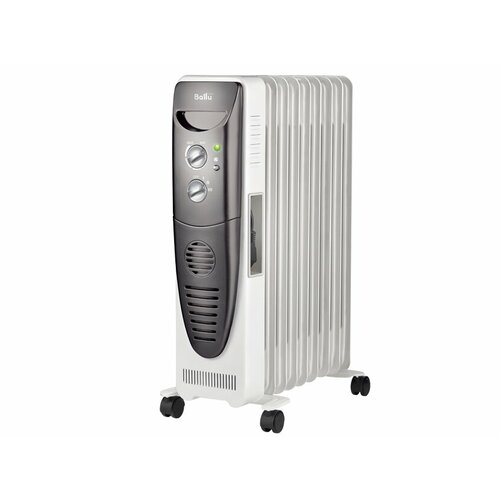 Масляный радиатор Ballu BOHTB-09FH 24 кВт 28 м колеса в комплекте белыйчерный 860000₽