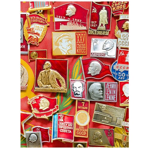 Фотообои/D коллекция Фотообои/D коллекцияЗначки советские 200х270 см