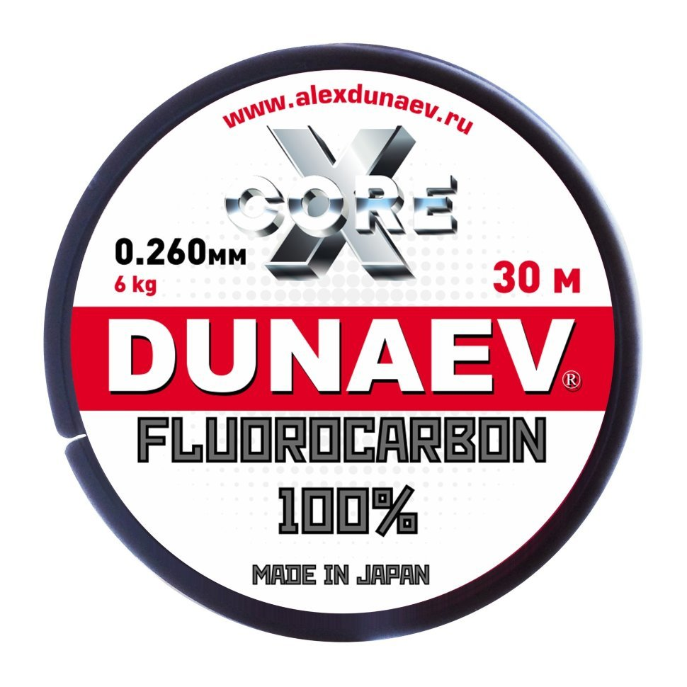 DUNAEV Леска флюорокарбон DUNAEV FLUOROCARBON (206283 (30 м 026мм) )