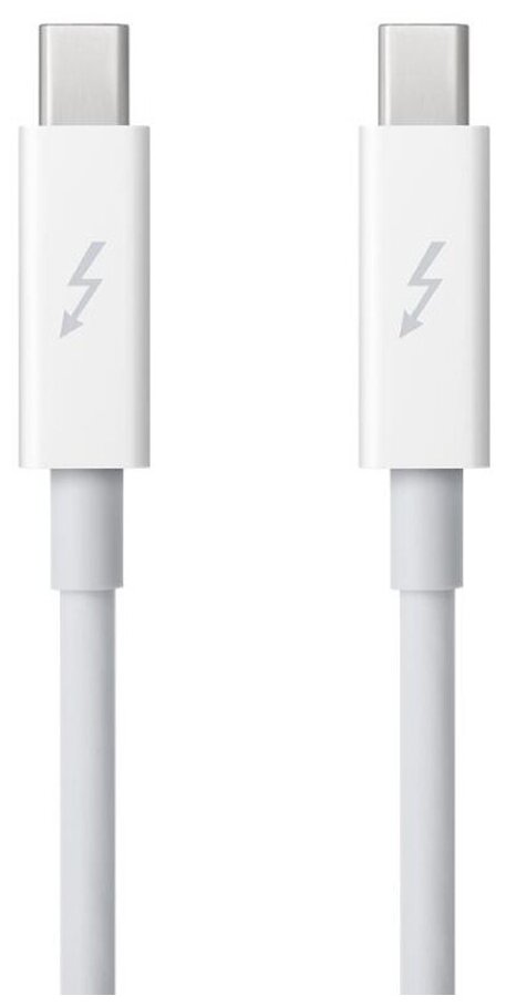 Кабель Apple Thunderbolt (M) - Thunderbolt (M), 2 м, 1 шт, белый