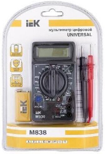 TMD-2S-838 Мультиметр цифровой Universal M838 IEK - фото №15