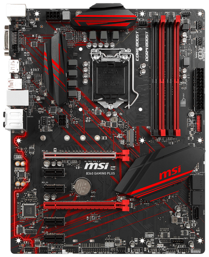 Материнская плата MSI B360 GAMING PLUS Retail