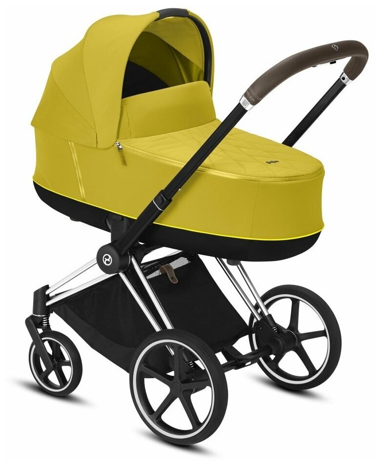  21 Cybex Priam III Mustard Yellow,  chrome/brown