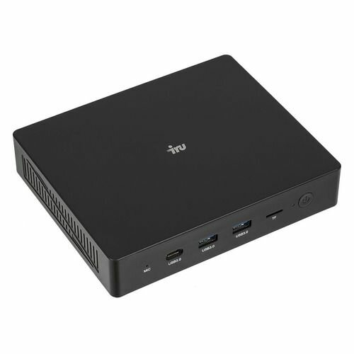 Неттоп iRU 110PGL, Intel Celeron J4125, DDR3 4ГБ, 128ГБ(SSD), Intel UHD Graphics 600, CR, Free DOS, черный [1829653]