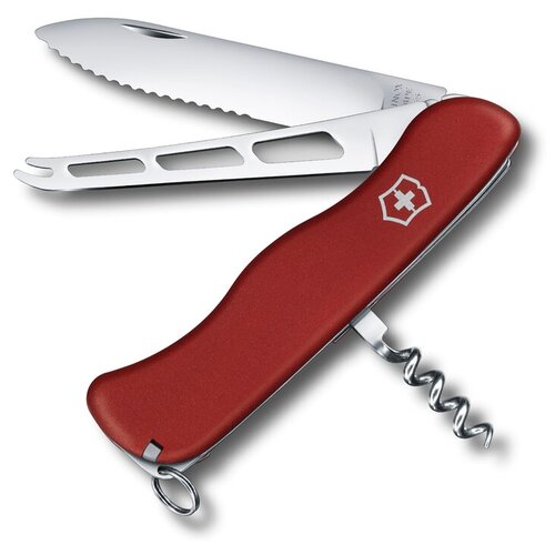 фото Нож многофункциональный victorinox cheese knife красный