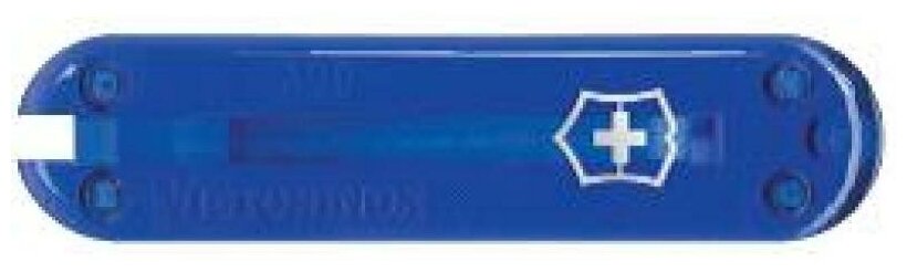 Передняя накладка для ножей VICTORINOX 58 мм, пластиковая, полупрозрачная синяя Victorinox MR-C.6202.T3.10