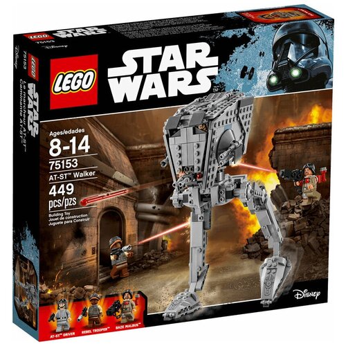 конструктор lego star wars 75332 at st шагоход 87 дет LEGO Star Wars 75153 Шагоход AT-ST, 449 дет.