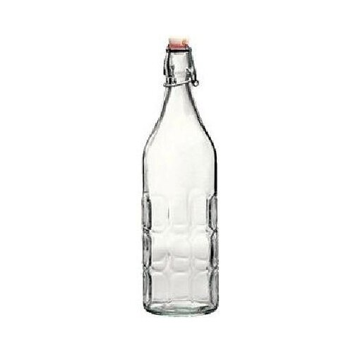 фото Бутылка для масла и уксуса «мореска»; стекло,металл; 1060мл, bormioli rocco, арт. 3.45930