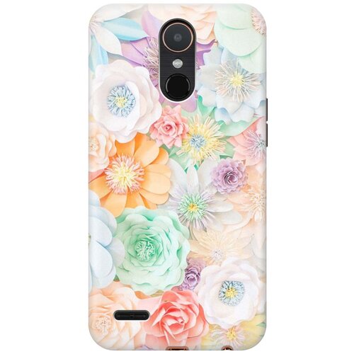 фото Cиликоновый чехол на lg k10 2017 / элджи к10 2017 с принтом "цветочное многообразие" gosso
