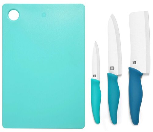 Набор ножей Шеф-нож HuoHou Hot ceramic HU0020 RU, лезвие: 15.3 см, голубой
