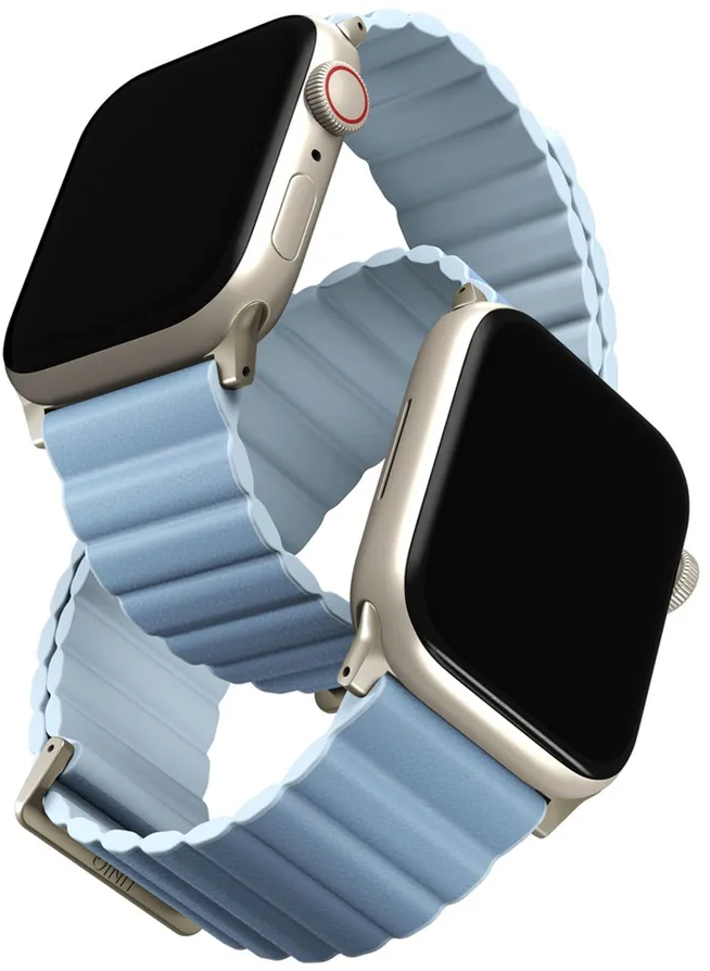 Ремешок Uniq Revix Premium Edition для Apple Watch 41/40/38 мм, цвет Синий (Arctic/Soft Blue) (41MM-REVPARTSBLU)