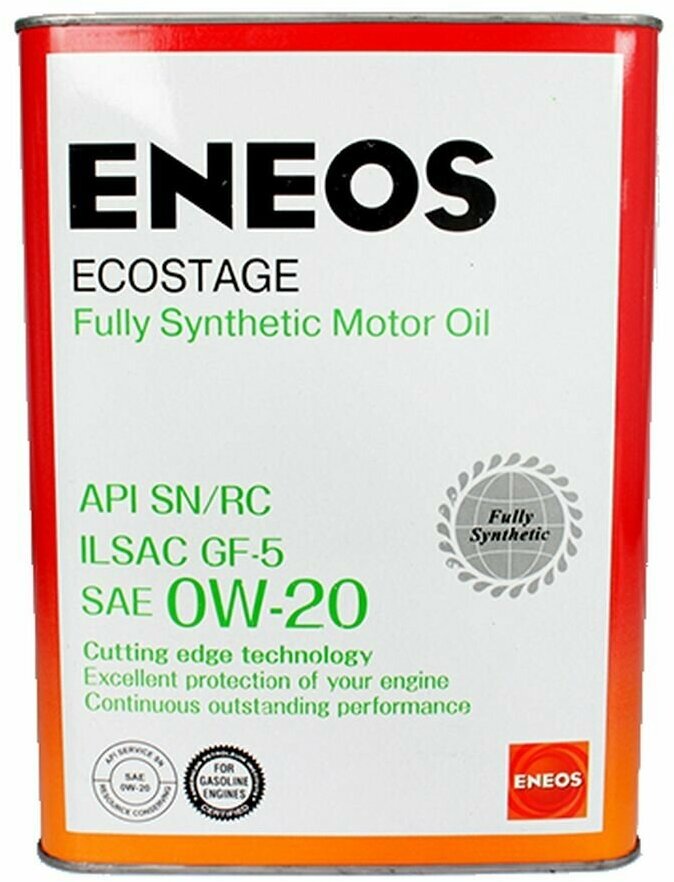 Масло моторное ENEOS SN 0W20 4л SN/RC