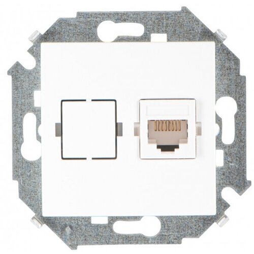 Simon 15 Белая Розетка компьютерная 1-ая RJ45 кат.5е