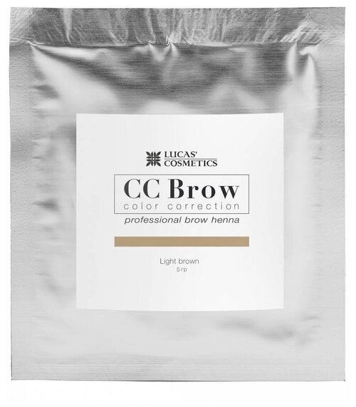 CC Brow Хна для бровей в саше 5 г, light brown, 5 мл, 5 г