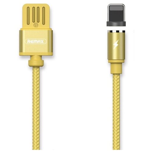 Кабель Remax Gravity USB - Apple Lightning (RC-095i), 1 м, золотистый