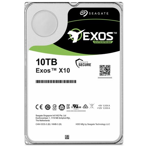 Жесткий диск Seagate Exos X10 10 ТБ ST10000NM0016 жесткий диск seagate 10 тб st10000nm0096