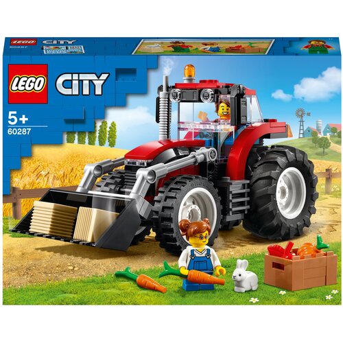 Конструктор LEGO City Great Vehicles 60287 Трактор, 148 дет. конструктор lego city great vehicles 60249 машина для очистки улиц 89 дет