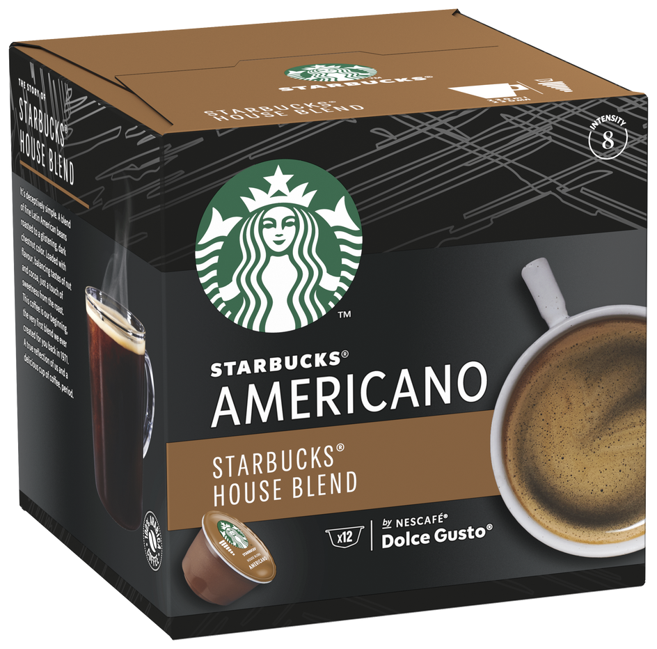 Кофе в капсулах Starbucks House Blend Americano для Nescafe Dolce Gusto, 12 кап. в уп., 3 уп. (36 капсул) - фотография № 4