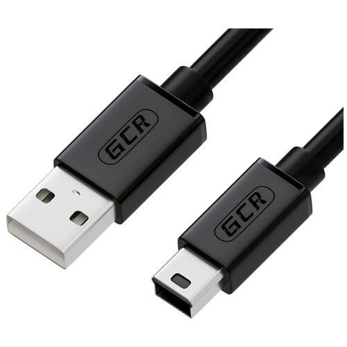 Кабель GCR USB - miniUSB (GCR-UM2), 1.5 м, черный
