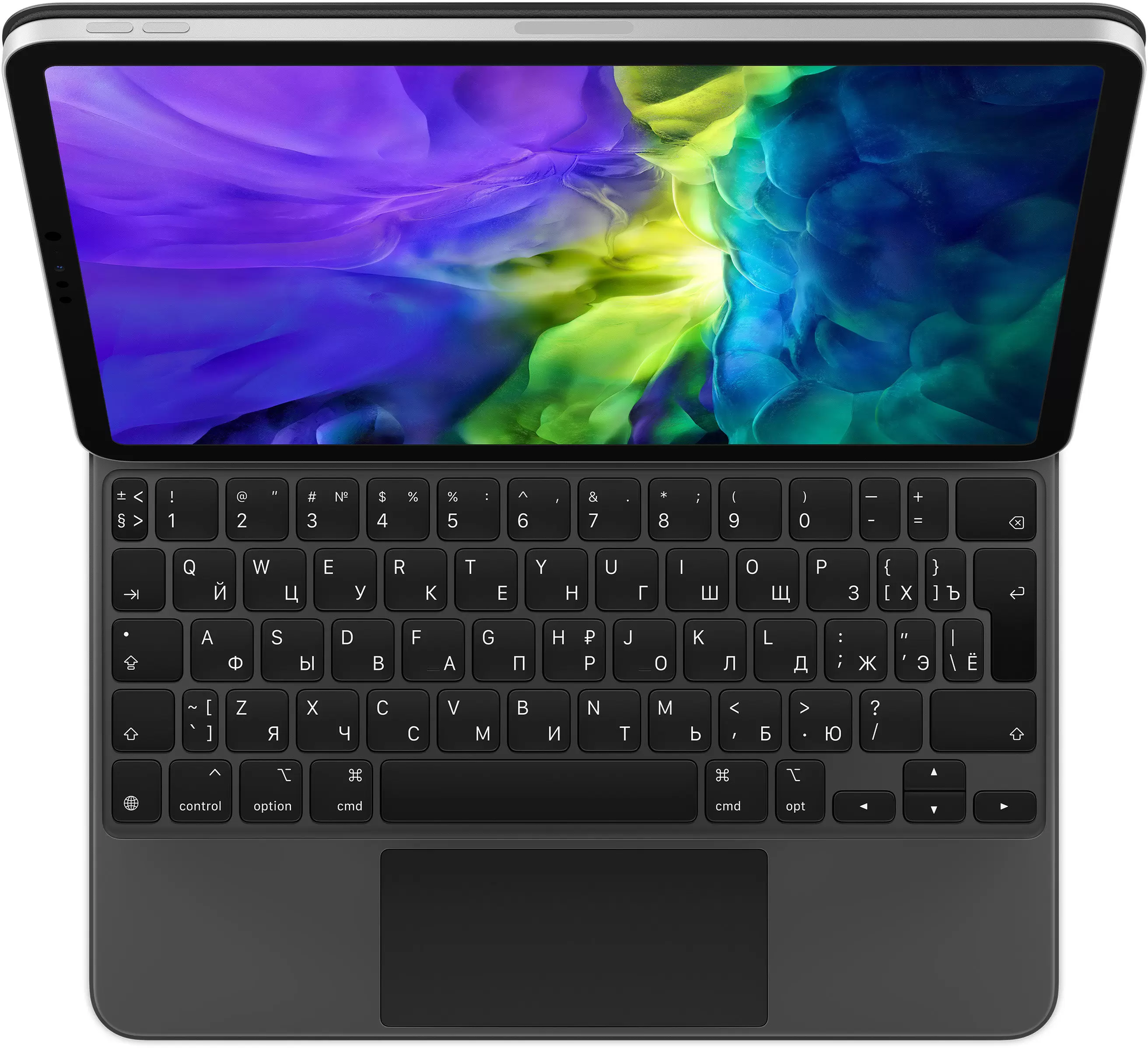 Клавиатура Apple Magic Keyboard для iPad Pro 11 черный, кириллица+QWERTY