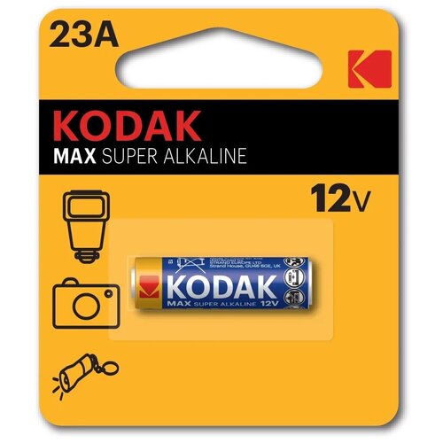 Батарейка Kodak Max Super Alkaline 23A, в упаковке: 1 шт. батарейка kodak max super alkaline ag0 в упаковке 10 шт
