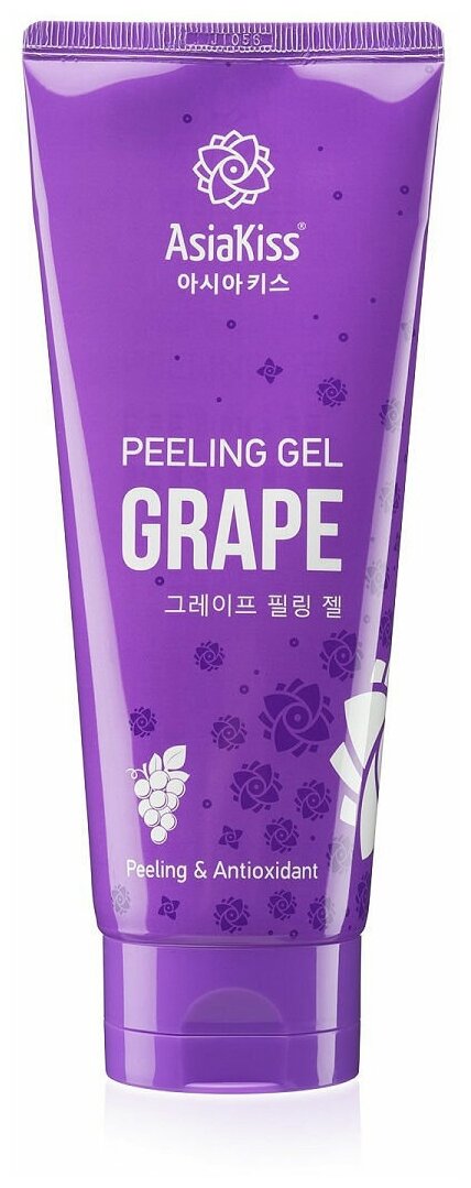 AsiaKiss Пилинг гель для лица Grape Peeling Gel с экстрактом винограда, 180 мл