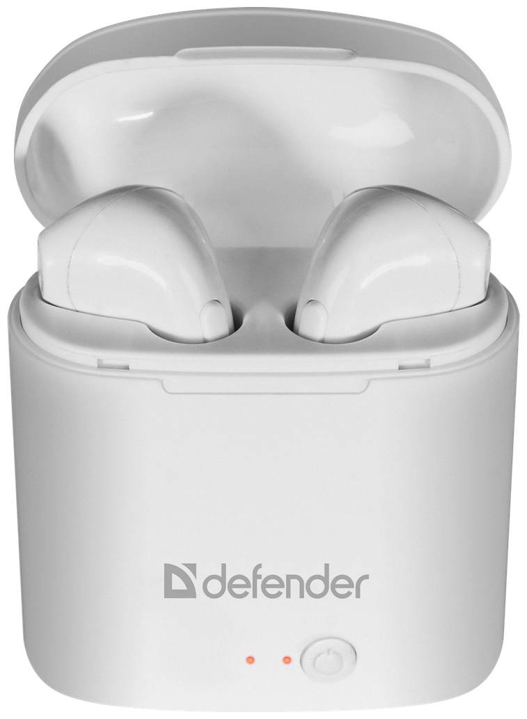 Гарнитура вкладыши Defender Twins 630 белый беспроводные bluetooth (в ушной раковине)