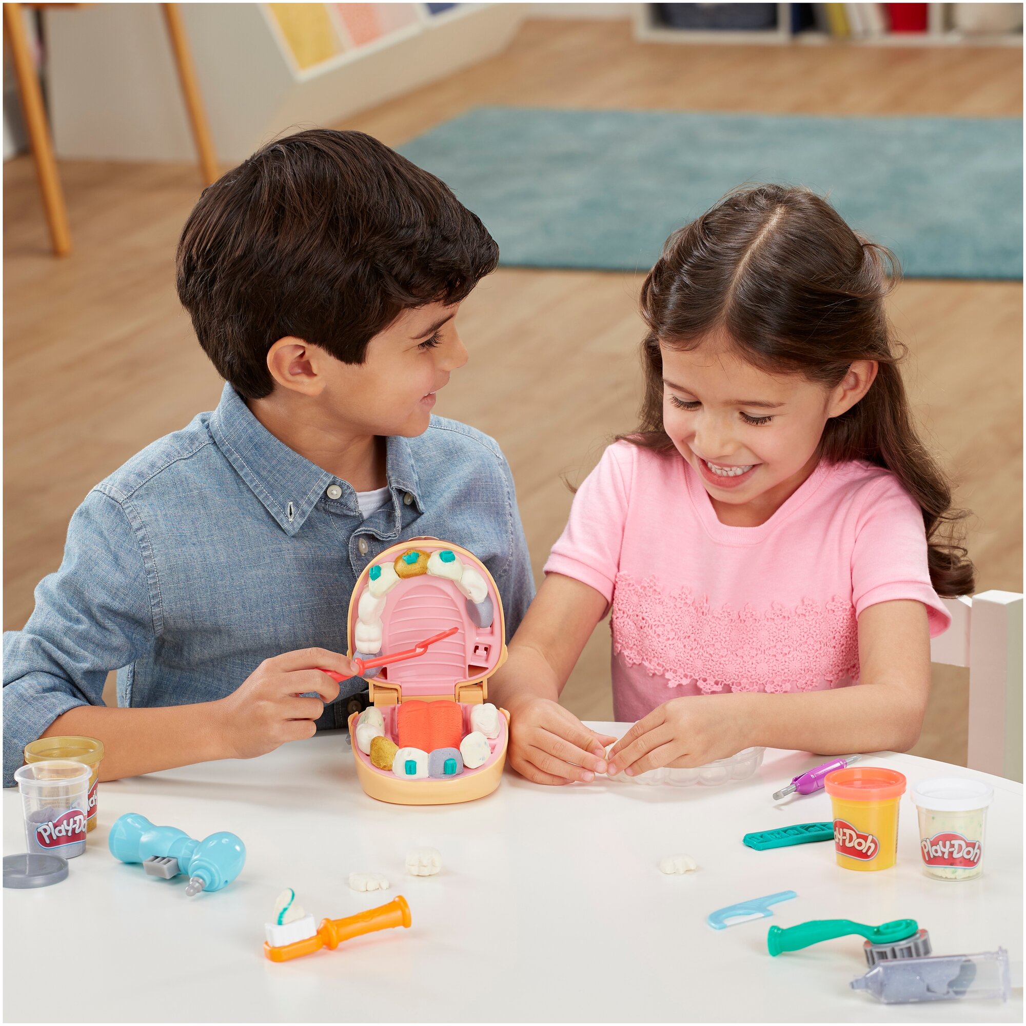 Набор для лепки игровой Play-Doh Мистер Зубастик с золотыми зубами, F1259 - фото №10