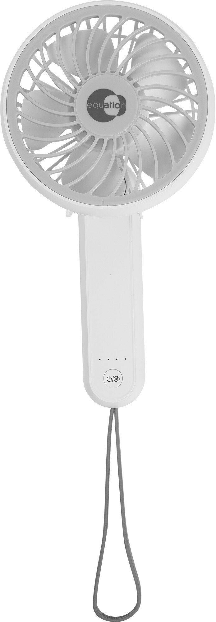 Вентилятор ручной пластиковый портативный Handy 3 Вт D11 см цвет белый - фотография № 3