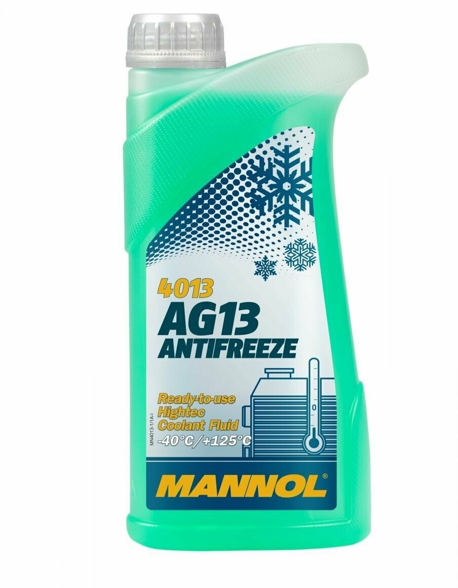 Антифриз/Antifreeze AG13/-40 C Hightec MANNOL (1л) (зеленый) 4013