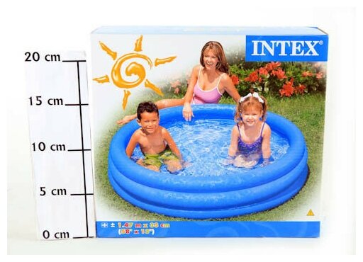 Детский надувной бассейн Intex, 147х33см - фото №19