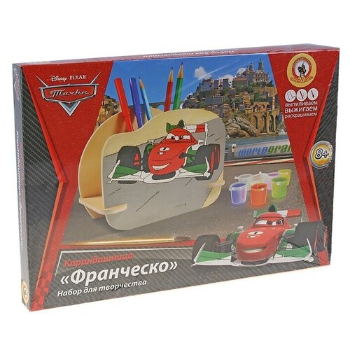 фото Русский стиль набор для выжигания карандашница тачки. франческо