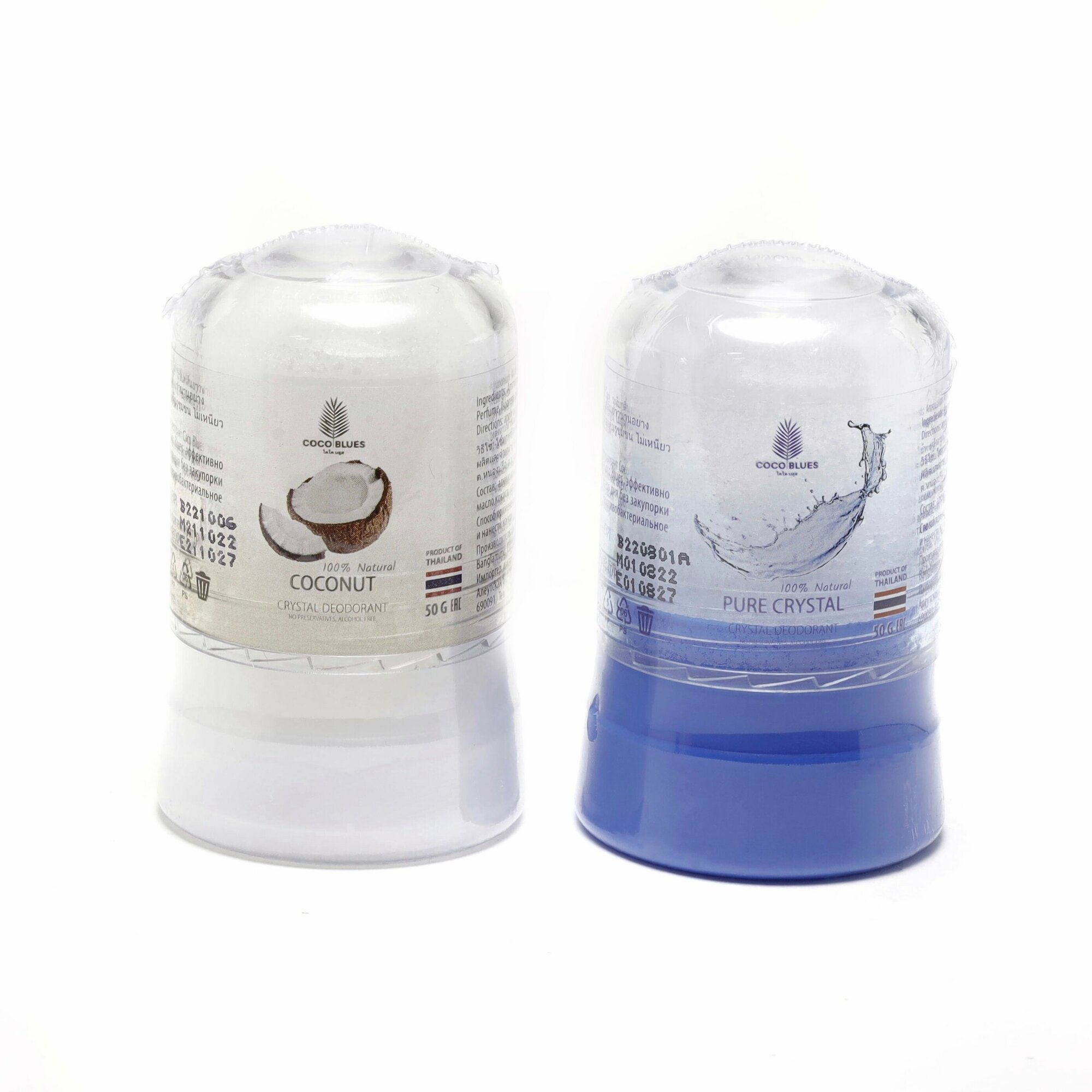 Coco Blues Натуральный соляной дезодорант кристалл свежесть Natural Deodorant 50 гр.