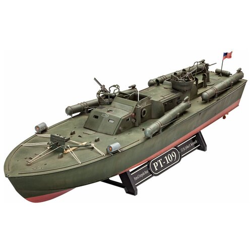 Revell Patrol Torpedo Boat PT-109 (05147) 1:72 x team rc boat motor cnc metal water cooling jacket 4040 for 4068 rc boat brushless motor