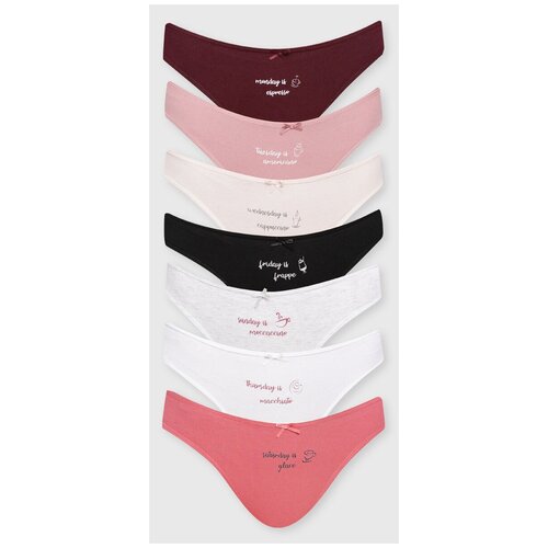 фото Твое набор трусов слипы низкой посадки, 7 шт., размер m, мультицвет