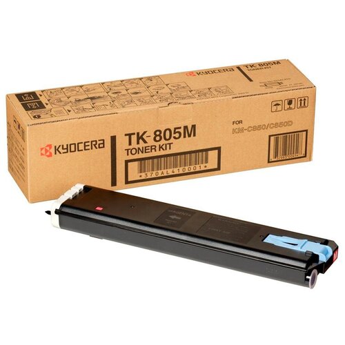 Картридж KYOCERA TK-805M, 10000 стр, пурпурный тонер картридж kyocera tk 8375m пурпурный оригинальный 20 000 стр